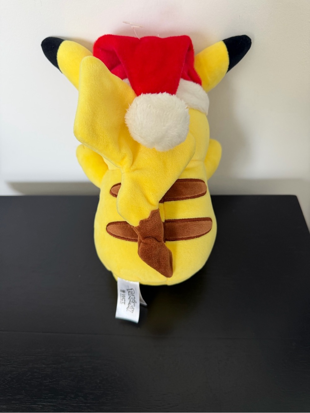 Pokémon Pikachu Plush Toy with Santa Hat - Yellow Holiday Plush - Picture 2 of 3